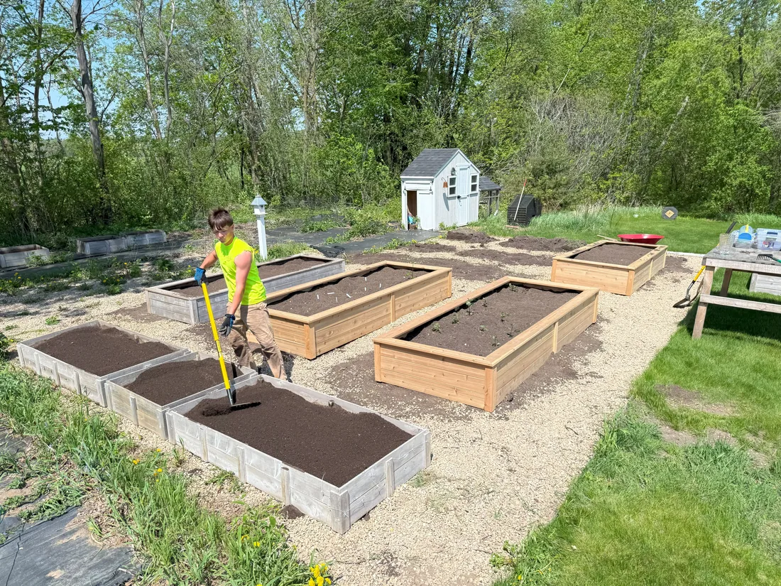 Raised garden beds